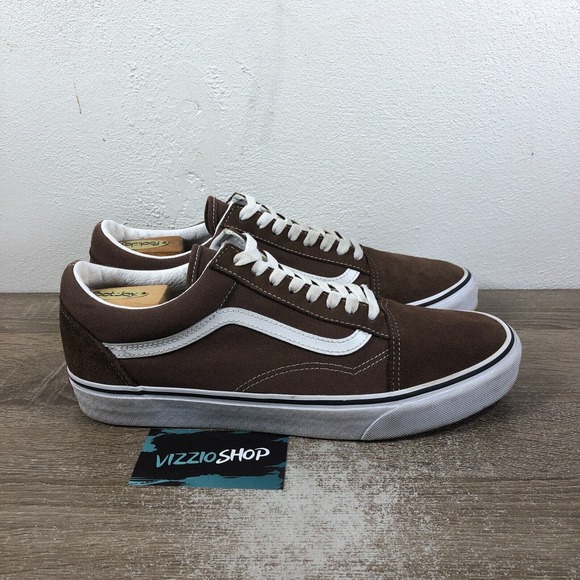 Vans Old Skool Low Top Lace Up Brown Skate Sneakers Men's 11.5 507698 - Picture 1 of 8